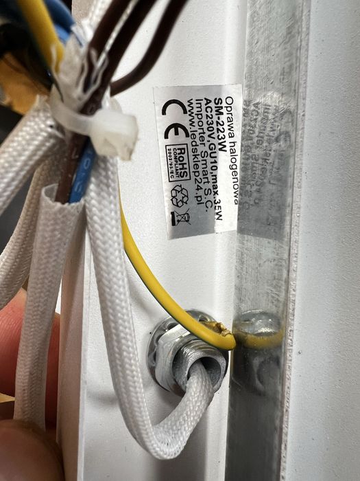 Oprawa oswietleniowa 3xled 2 sztuki biała