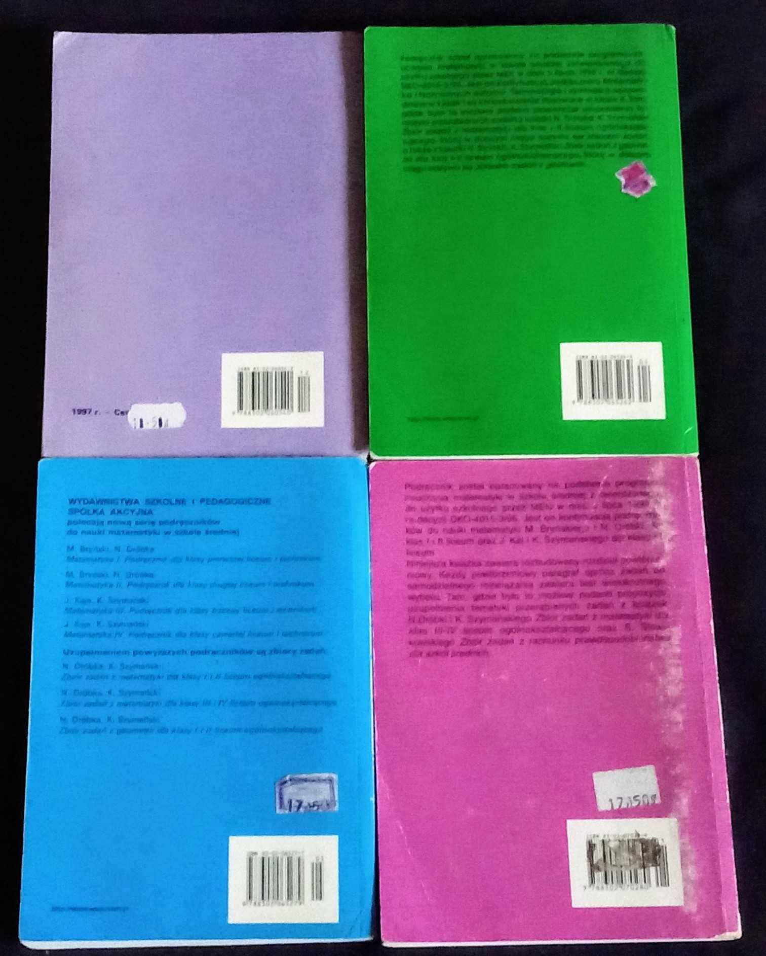 Drobka x 4 Matematyka klasa 1-4 Liceum Wsip 1997