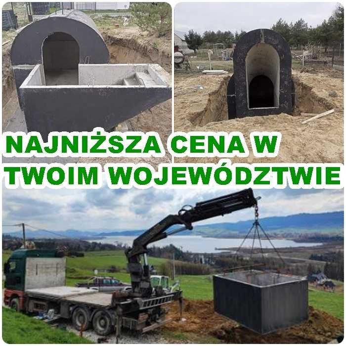 Szambo betonowe 10 12m3 kanał samochodowy Piwniczka betonowa Warszawa