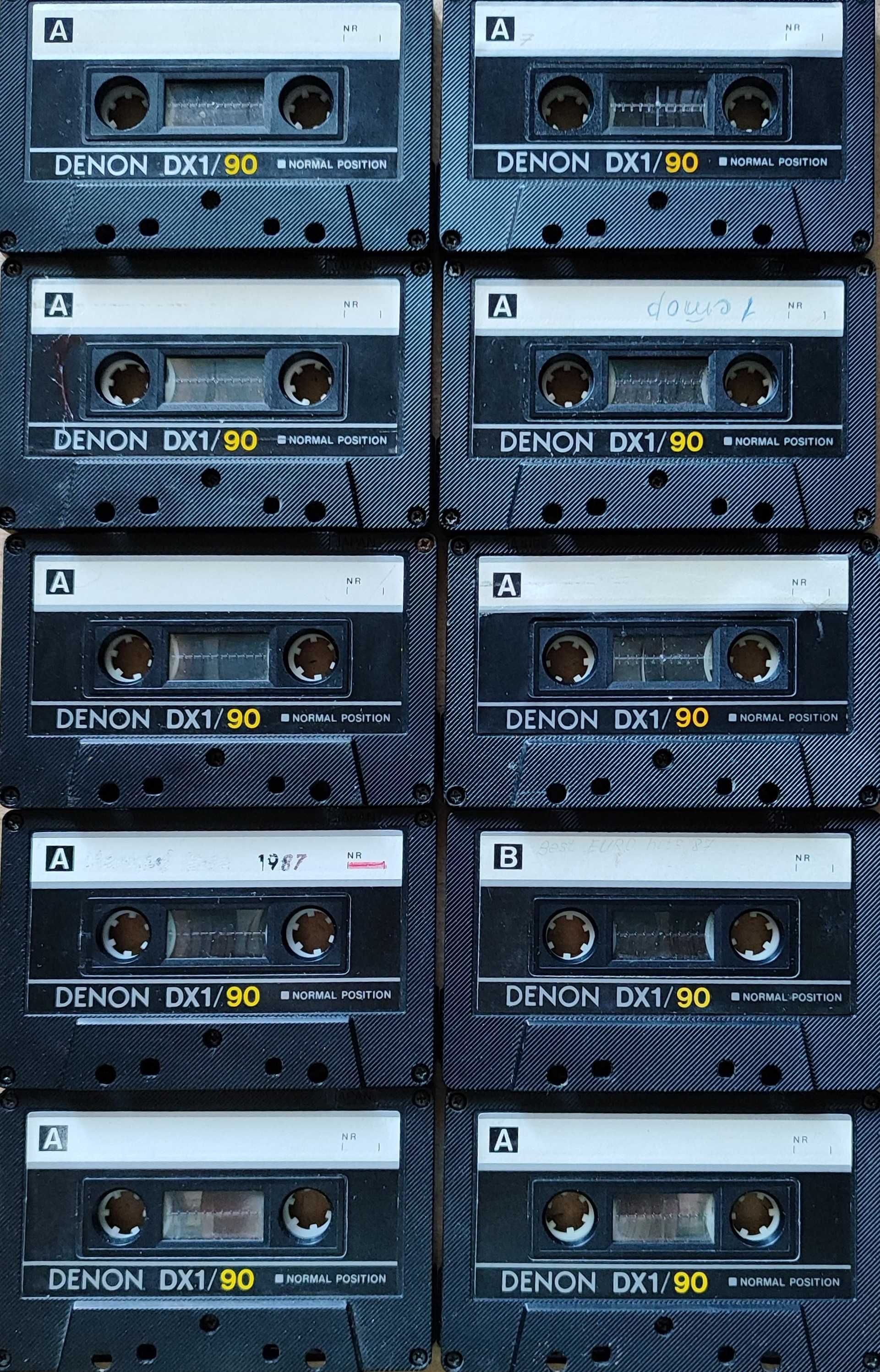 Аудиокассеты Denon DX1/90,  AGFA FE 1-90,  Lazer FS 90