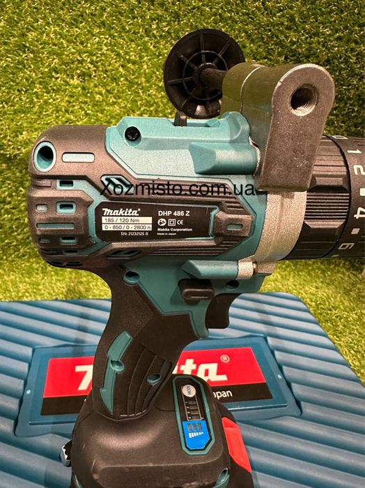 Акумуляторний дриль ударний шурупокрут MAKITA DHP486Z 48v, 185 Нм