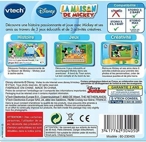 Gra edukacyjna VTech Storio Myszka Mickey DE