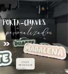 Porta-chaves personalizáveis com nome