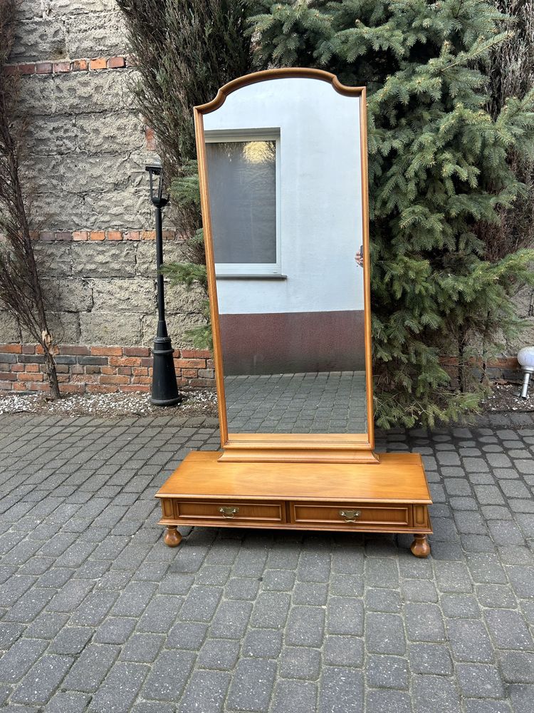 Stylowa Konsola Lustro Stojące Toaletka Komoda Lustro Na Stojaku