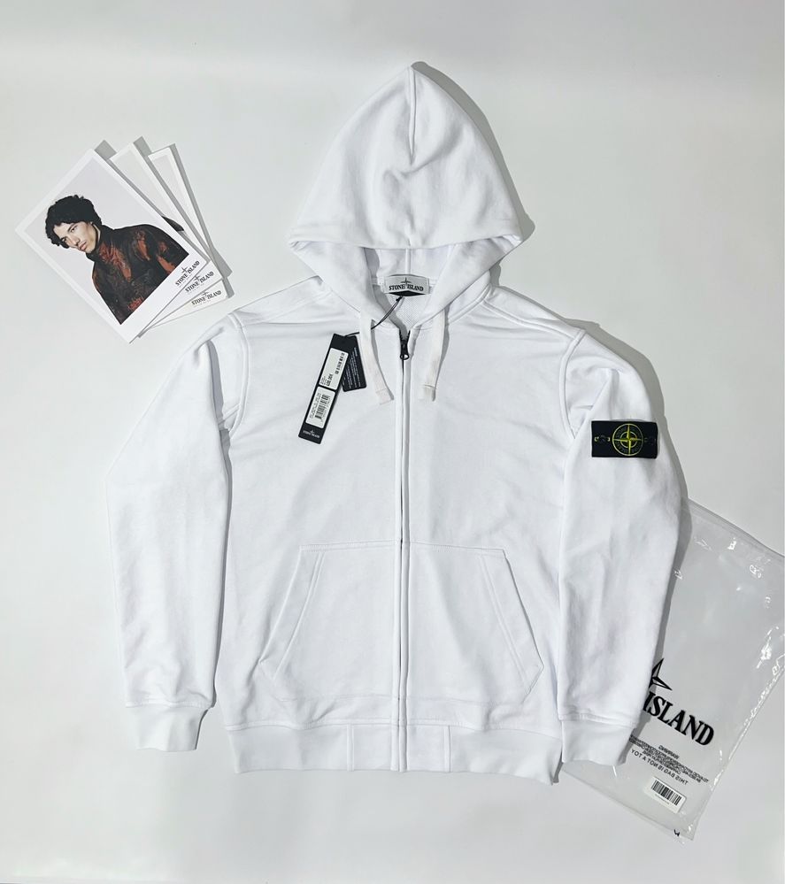 Зіп худі Stone Island ментол ~ Кофта Стонік ~ Зип худи ~ Стон Айленд