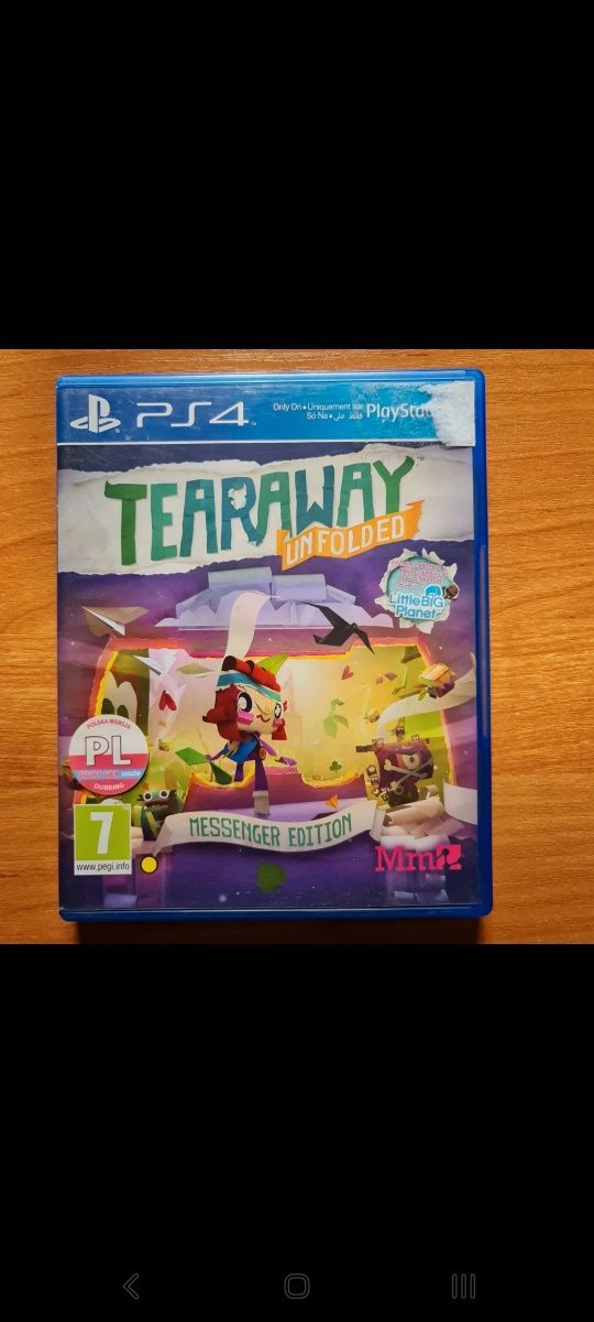 Gra PS4  Tearaway unfolded.