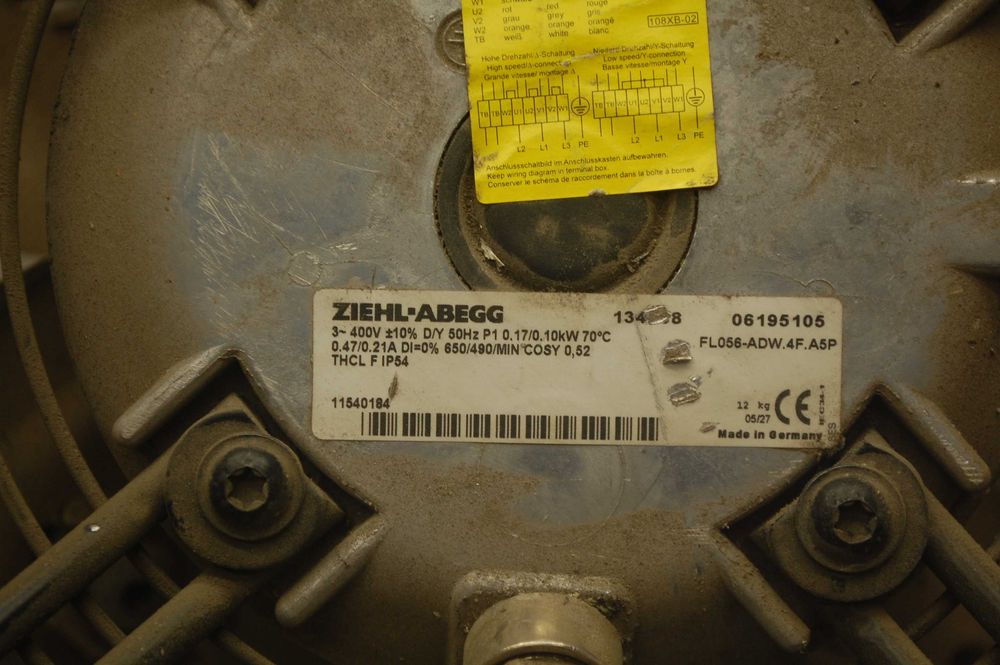 Wentylator osiowy ZIEHL-ABEGG fn080 400V FL056-ADW.4F.A5P