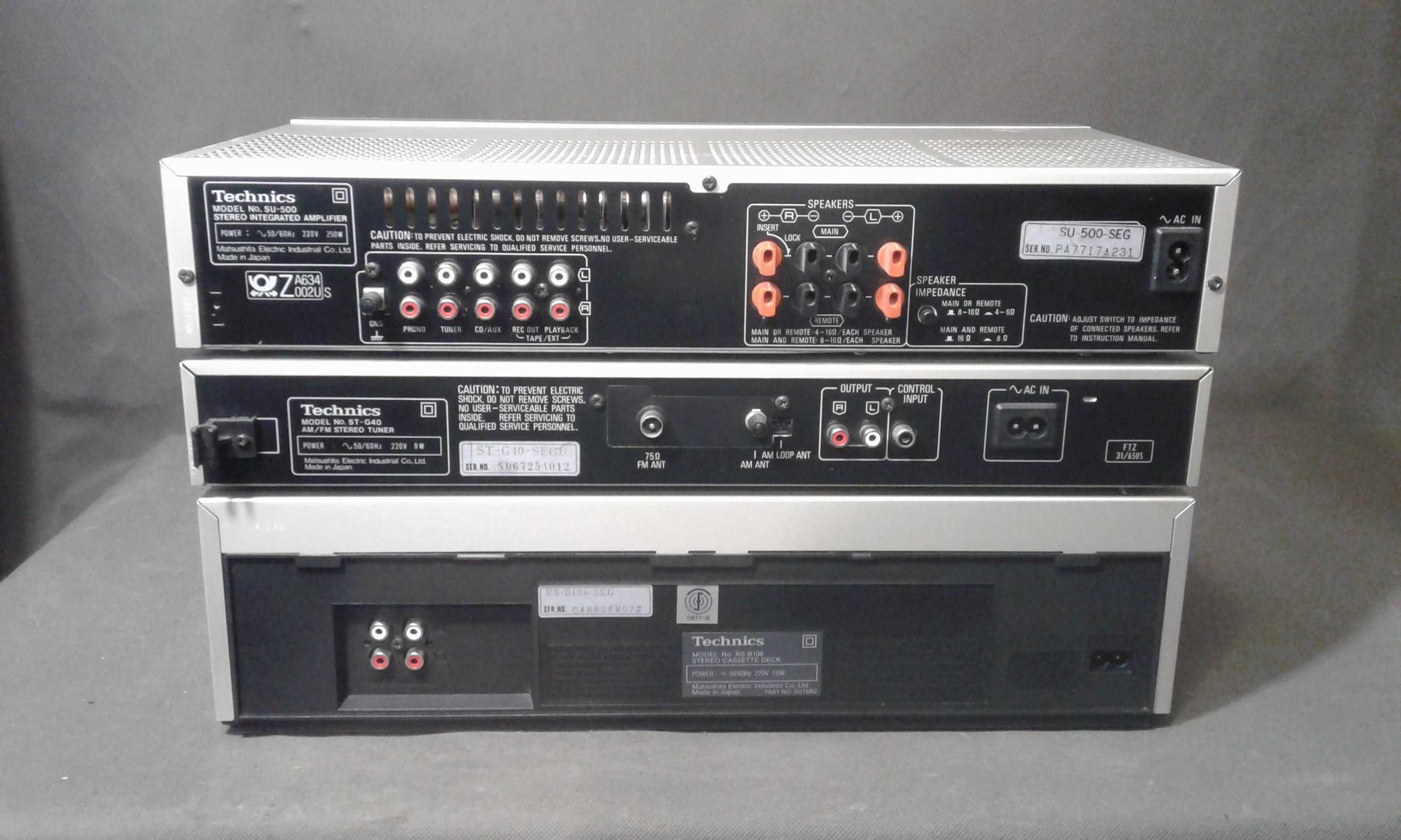 TECHNICS SU-500,,RS-B106,zestaw stereo