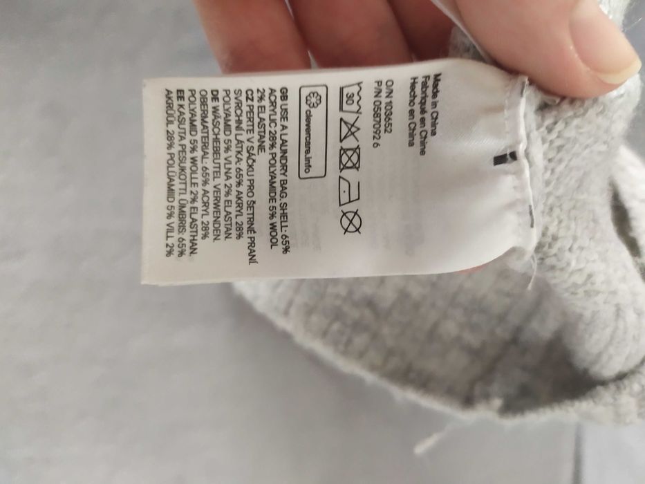 Sweterek szary 98 H&M
