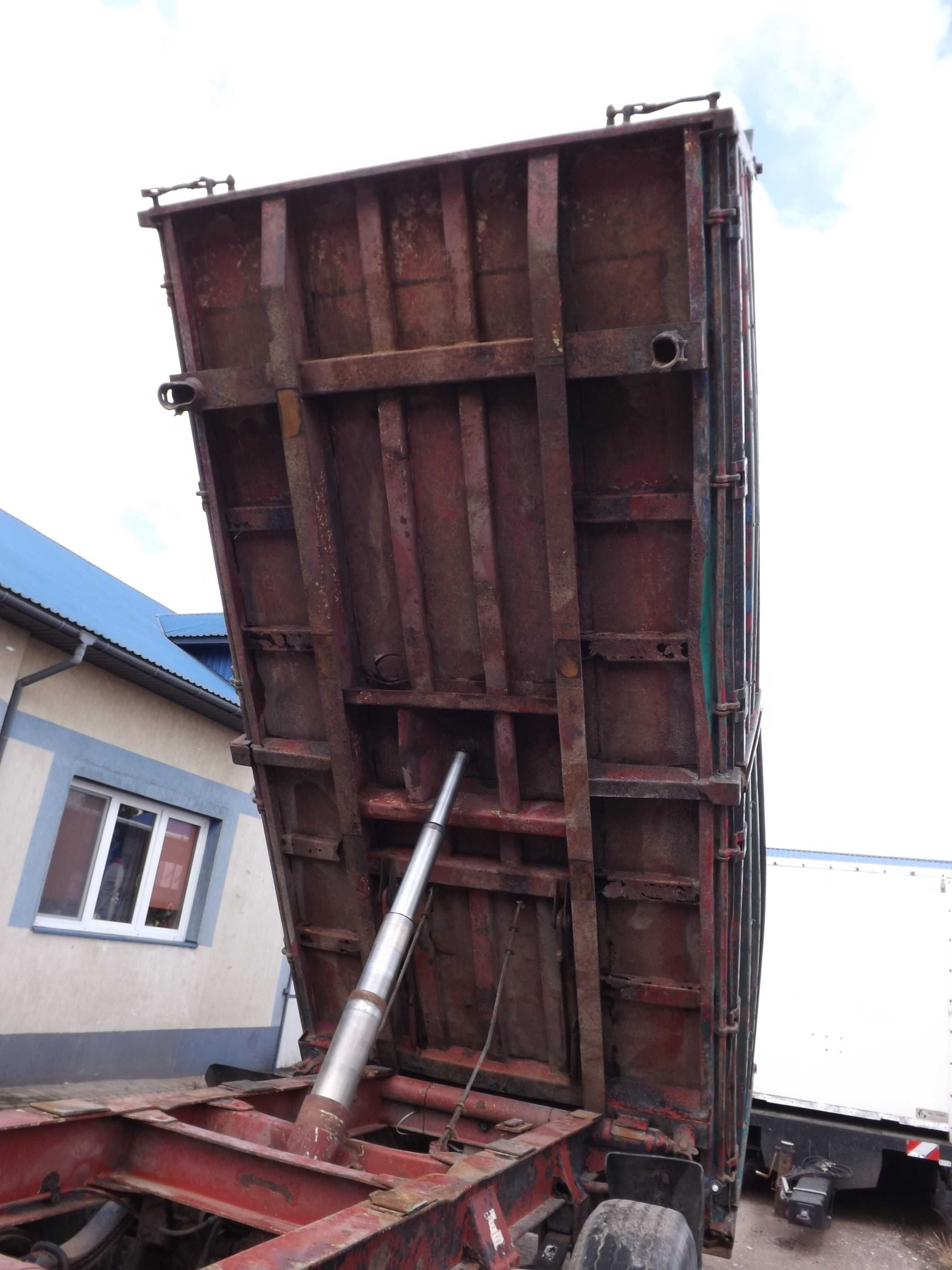 przyczepa wywrotka tandem na resorach ( skorupowa) 18t