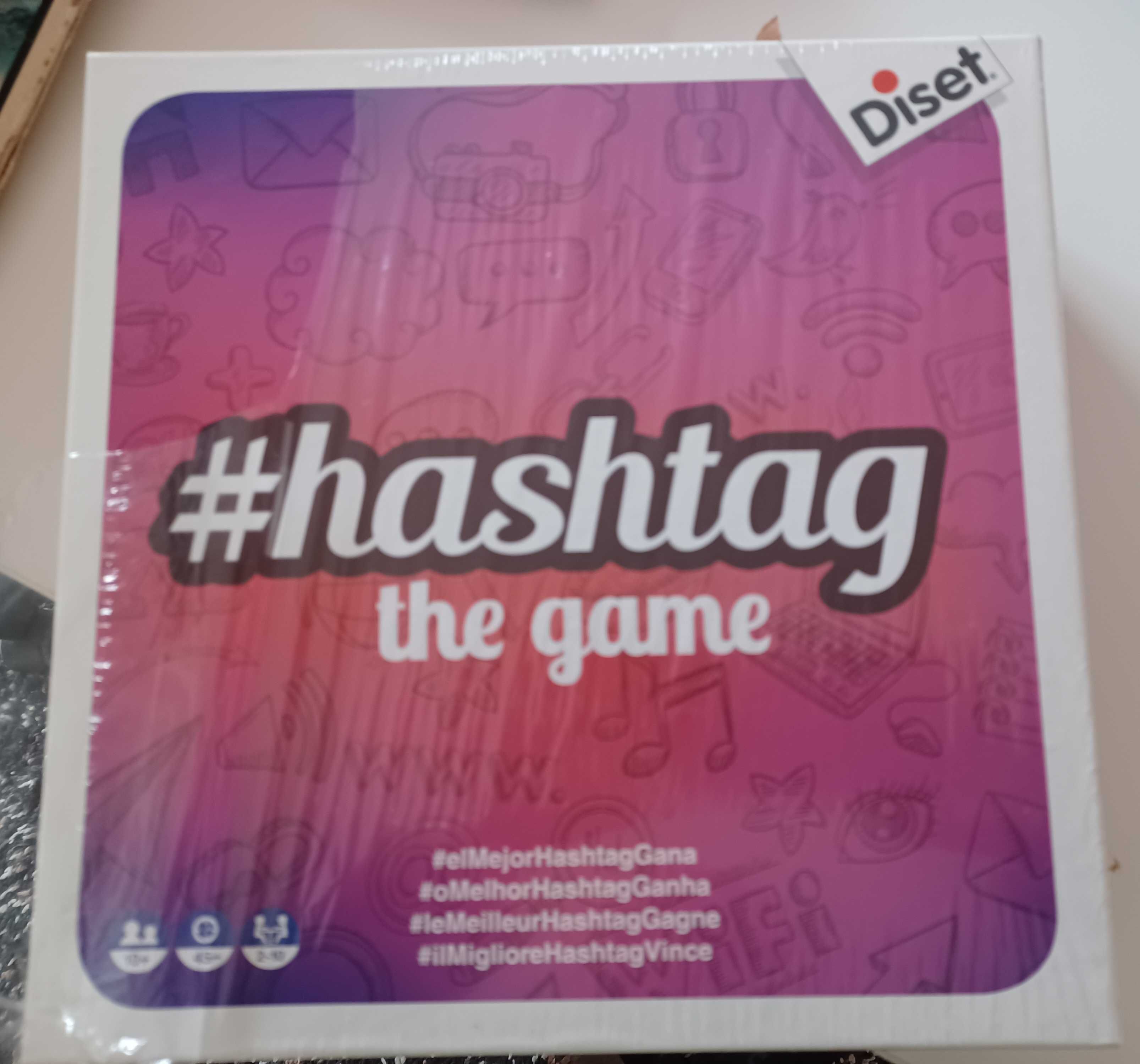 Jogo Hashtag - Diset - 10+ anos - Novo (várias línguas)