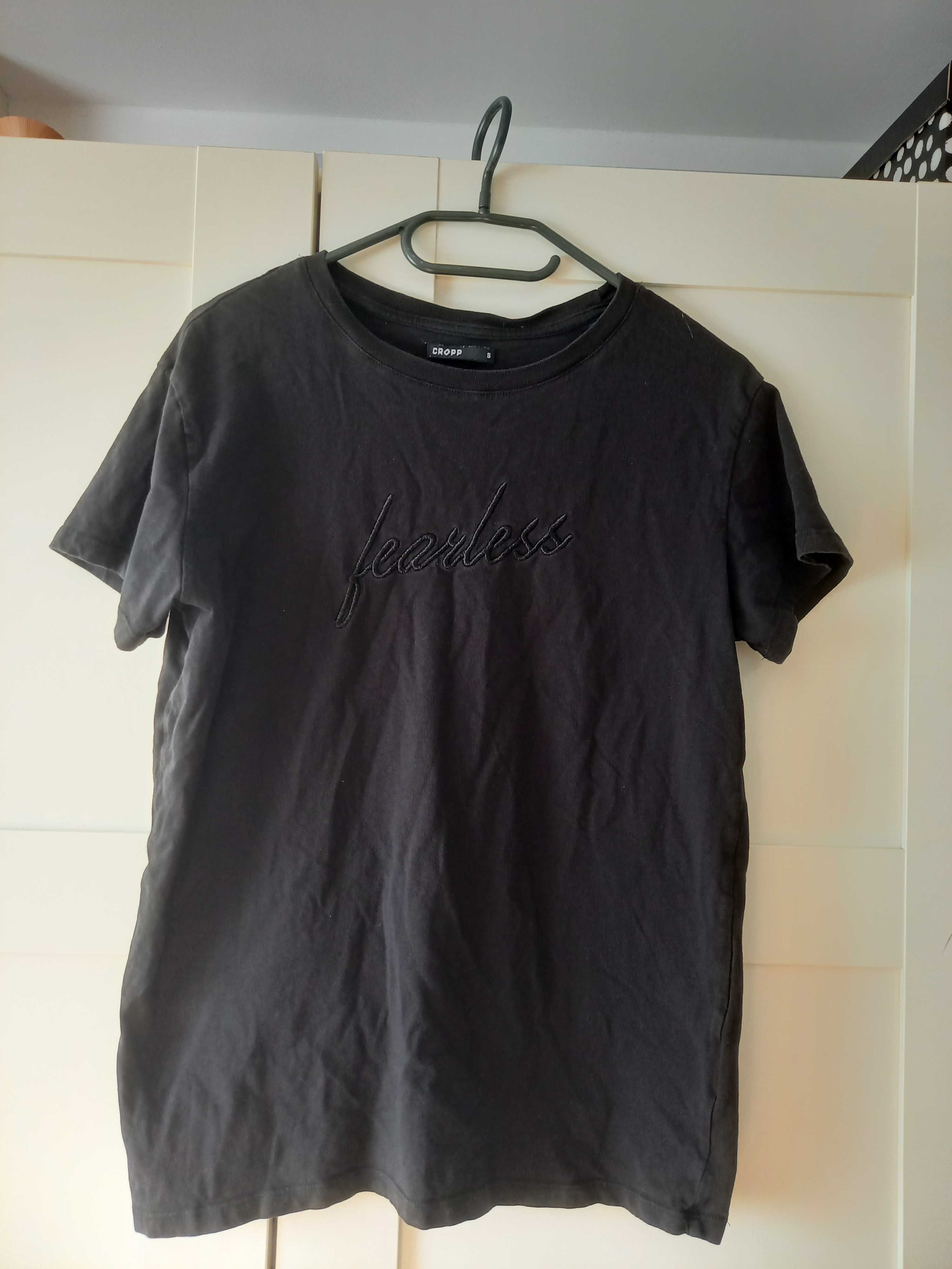 Bawełniany T-shirt damski S czarny