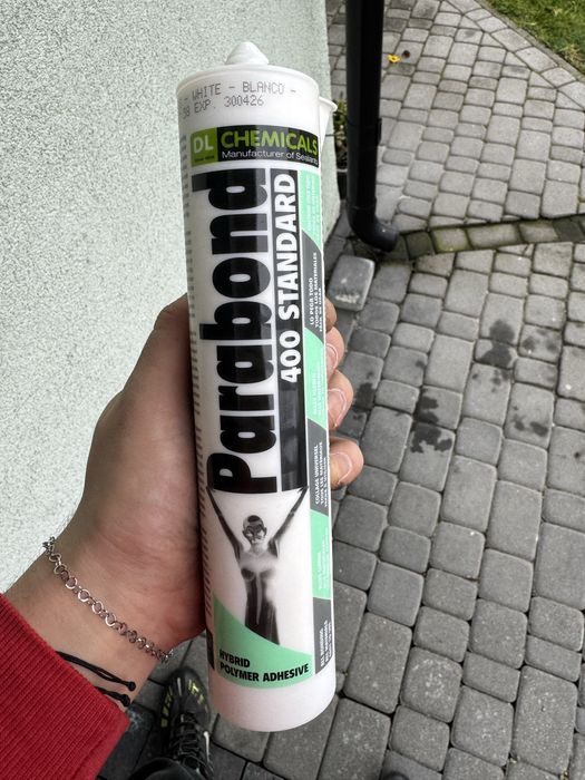 Sylikon bialy, montazowy