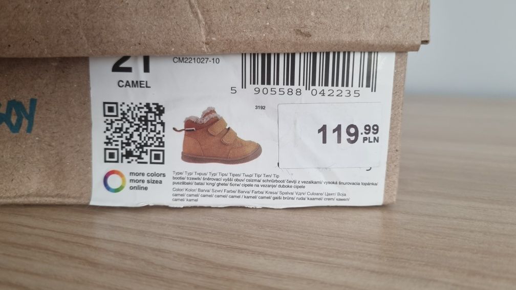 Buty zimowe rozm. 21 dla chlopca Action boy