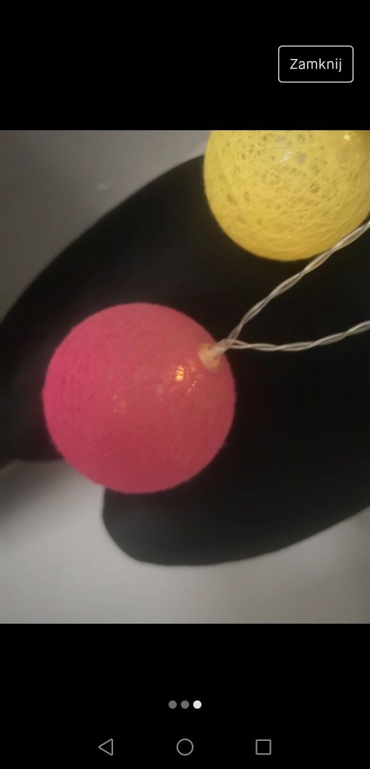 Lampki cotton balls 20szt cena tylko do 12.03