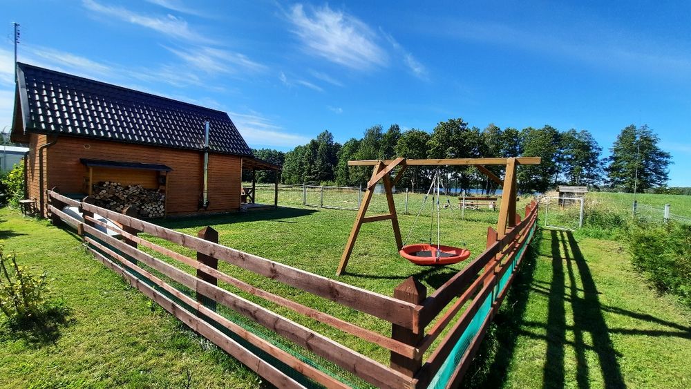 Domek nad jeziorem na kaszubach BALIA JACUZZI