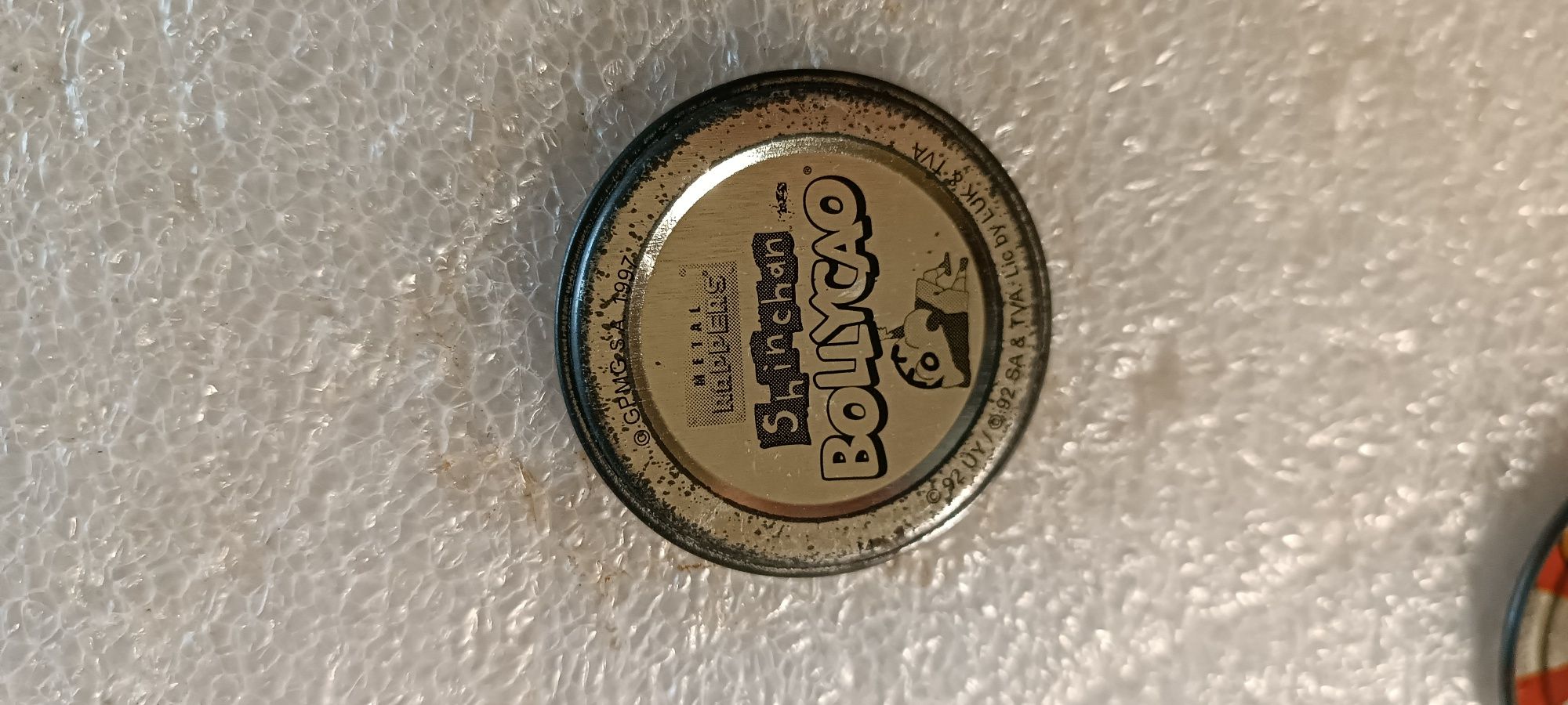 8 tazos coleção Shinchan Bollycao