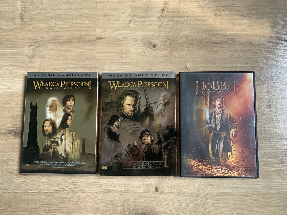 Film DVD Władca Pierścieni Dwie Wieże Powrót Króla i Hobbit