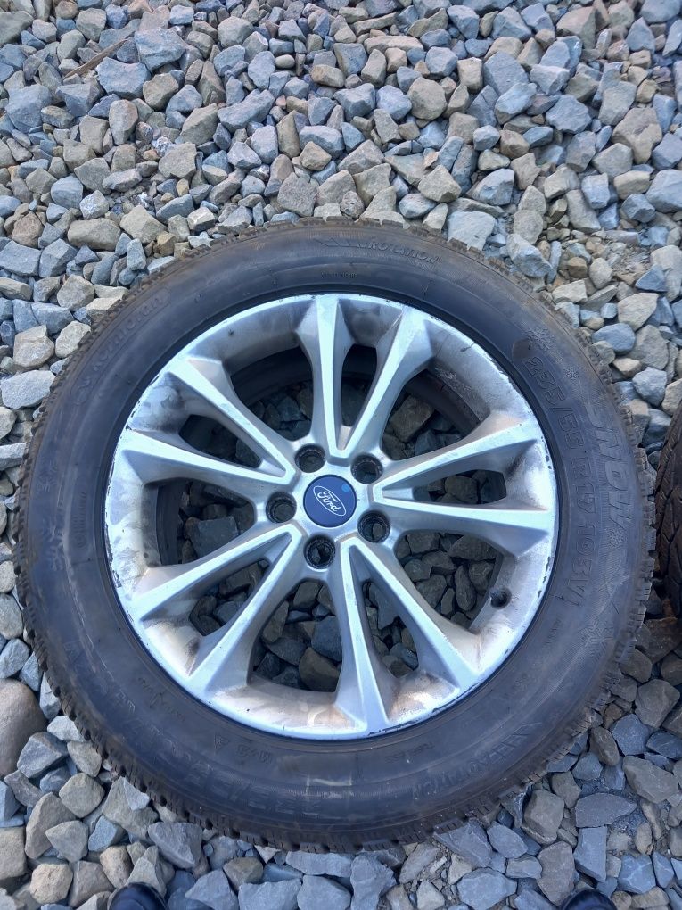 Sprzedam alufelgi ford 17 uzywane z oponami zimowymi