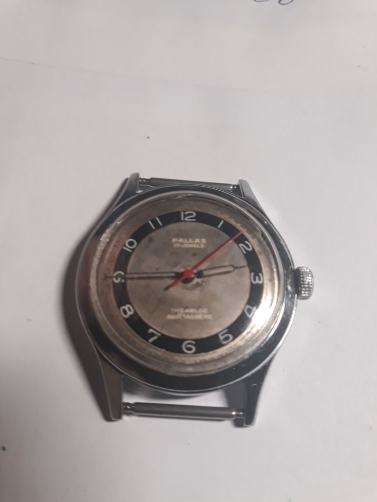 Zegarek męski mech.PALLAS 17j.Swiss 34mm.sprawny.