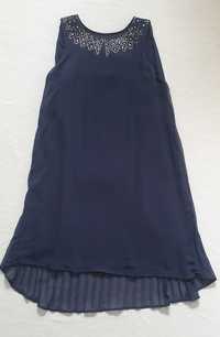 Elegancka granatowa sukienka PEPPERTS, rozmiar 134-140