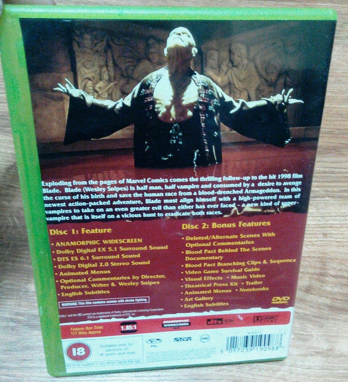 Dvd Disc Blade 2 Лицензионный Диск + Bonus Disk