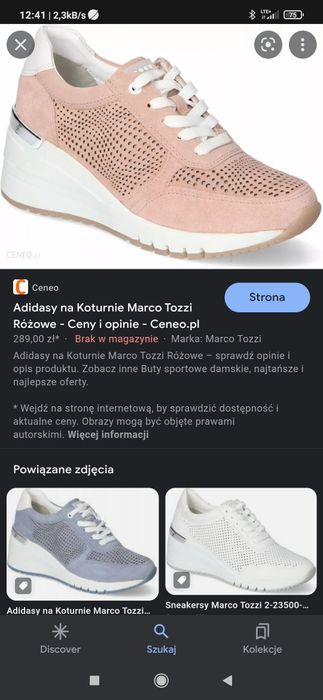 Sneakersy damskie oryginalne Marco Tozzi