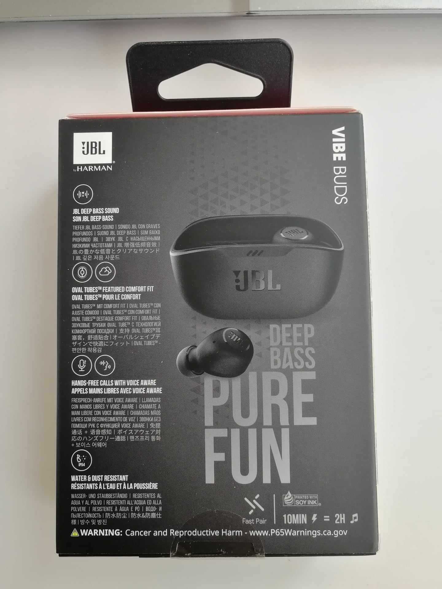 Навушники вкладиші бездротові TWS JBL Wave Vibe Buds Black Наушники