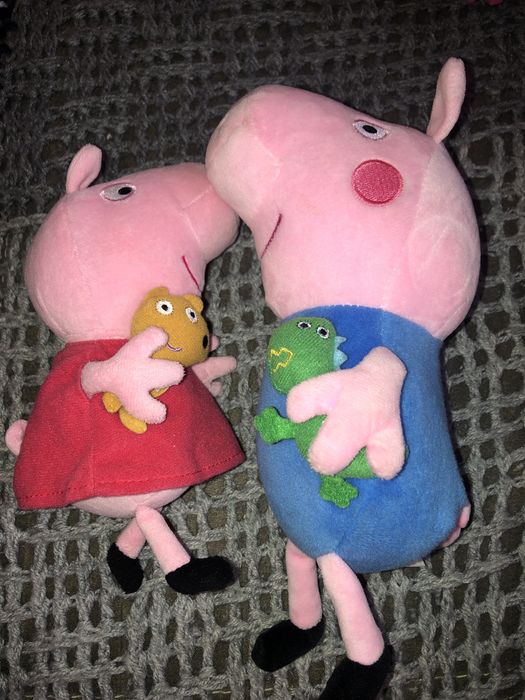 Świnka Pepa i George maskotki zestaw