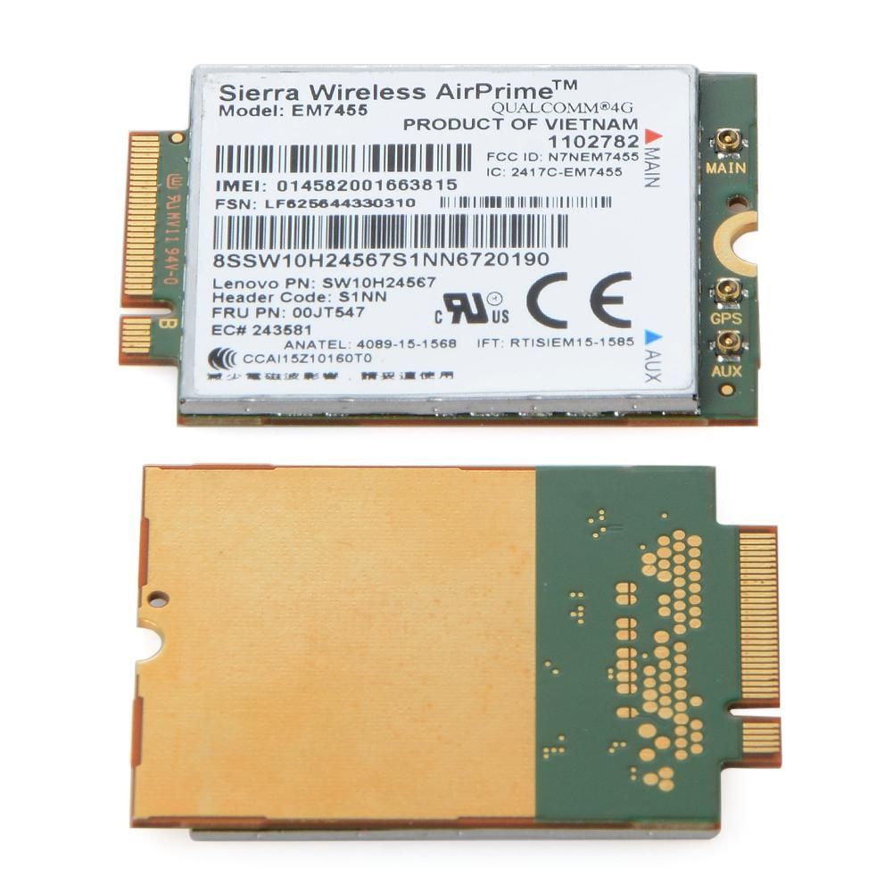 Dw5811e EM7455 LTE 3G 4G модем Lenovo L470 L570 P51 P70 P71 T470 T570