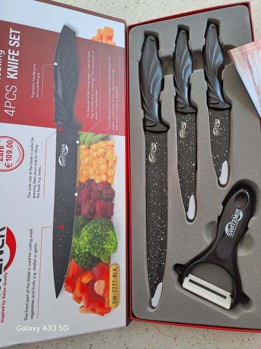 Komplet noży kuchennych Switzner - Nowy.