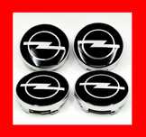 *NOWE* Dekielki 60mm OPEL komplet 4szt. czarne dekle zaślepki