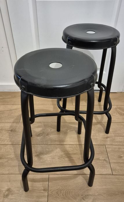 Hoker stalowy stołek ikea raskog