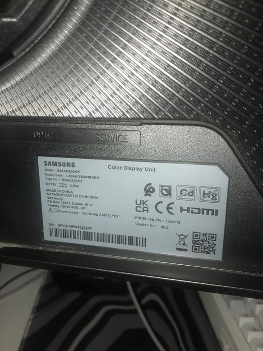 Monitor samsung oddysey g3 24” 144hz