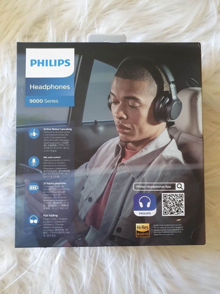 Słuchawki bezprzewodowe nauszne Philips TAH9505BK