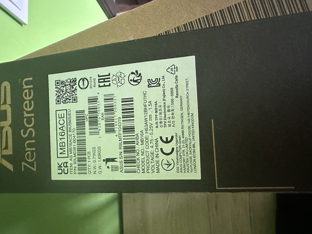 Monitor Asus ZenScreen