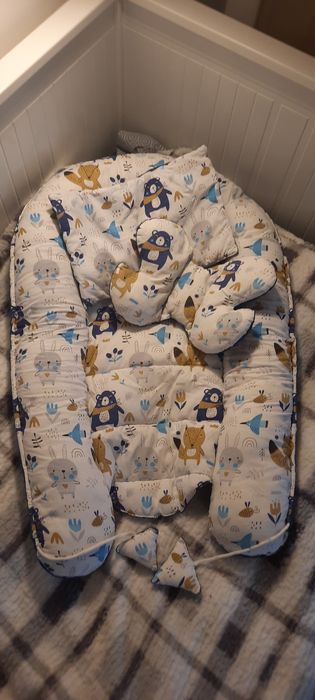 Gniazdko niemowlęce / kokon dla dziecka – dwustronne