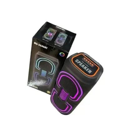 Блютуз колонка Atlanfa-40BT(microSD,USB,FMрадио) цветомузыка.