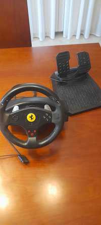 Volante + Pedais Thrustmaster Ferrari