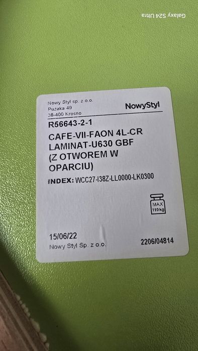 Zestaw krzeseł Sklejka Jak Nowe