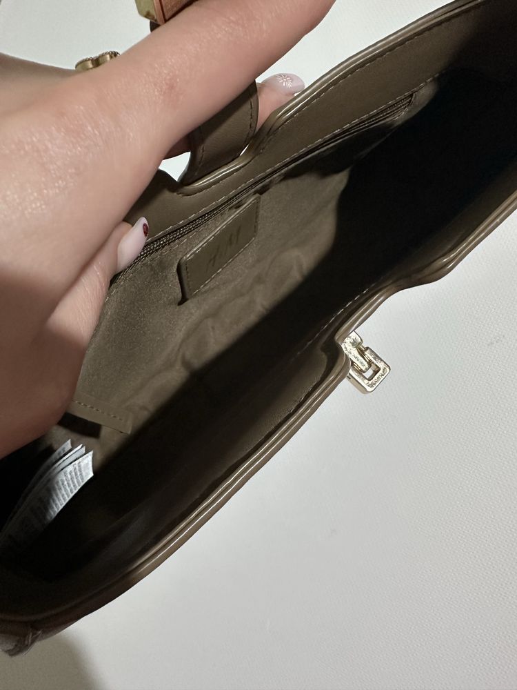 Сумка міні h&m хакі
