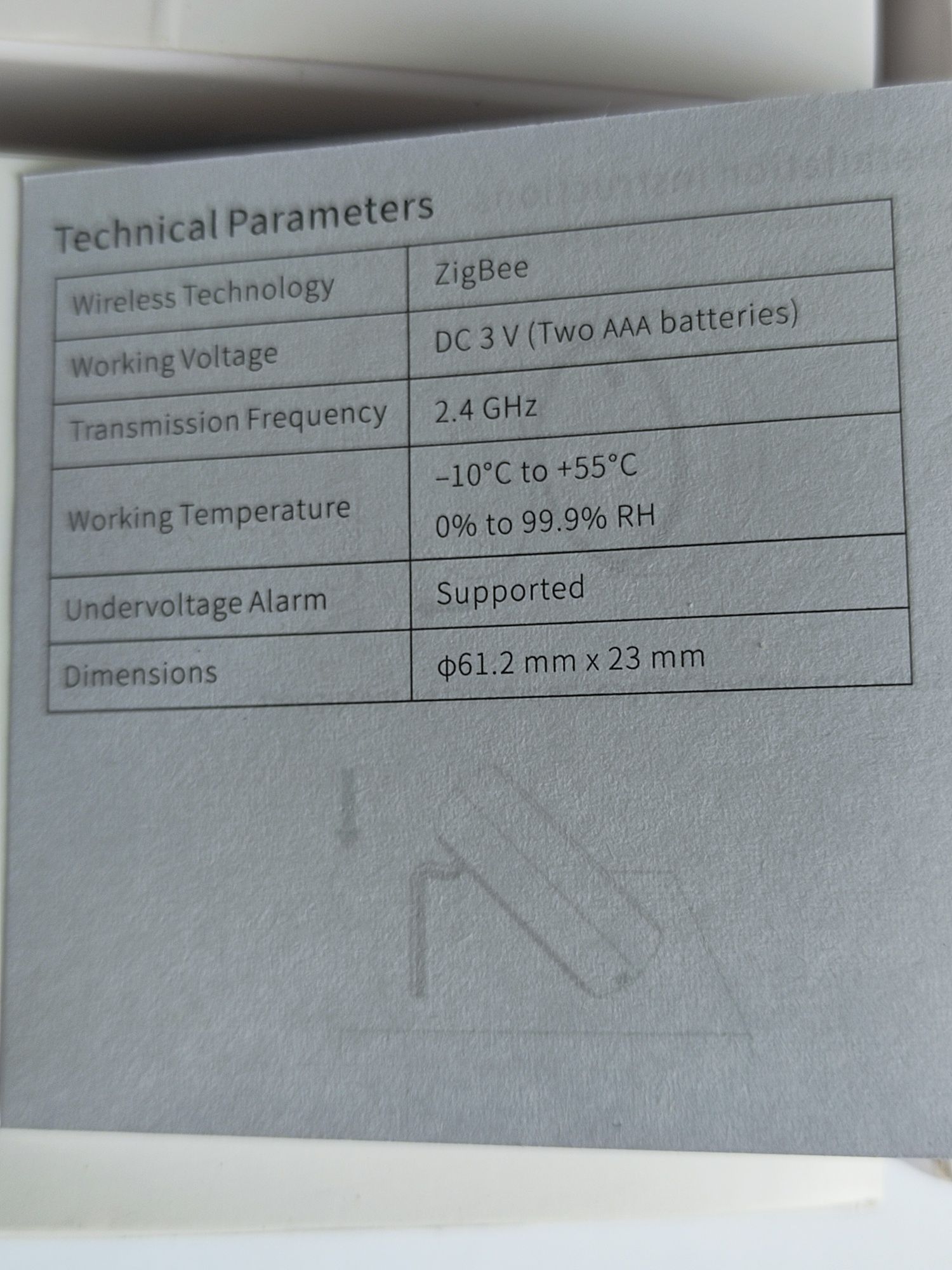 Zigbee czujnik temperatury i wilgotności LCD termometr higrometr Tuya