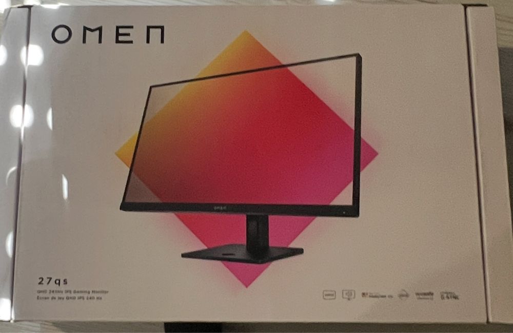 Monitor HP Omen q27 2k 240hz 0.03 novo (caixa)