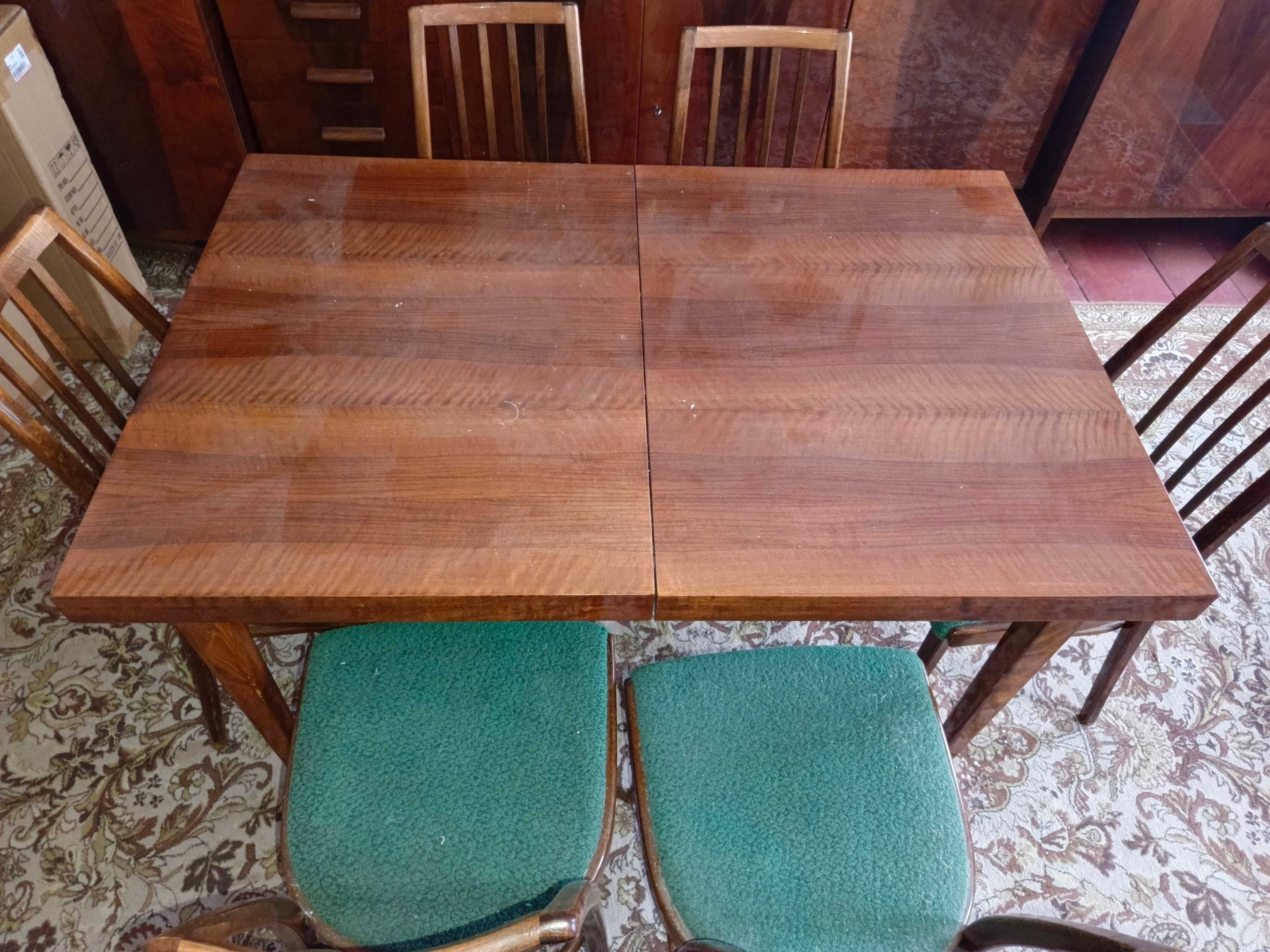 Meble pokojowe komplet vintage PRL wysoki połysk