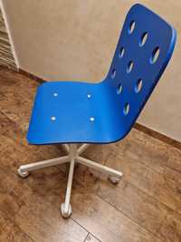 Krzeslo obrotowe IKEA- JULES niebieskie
