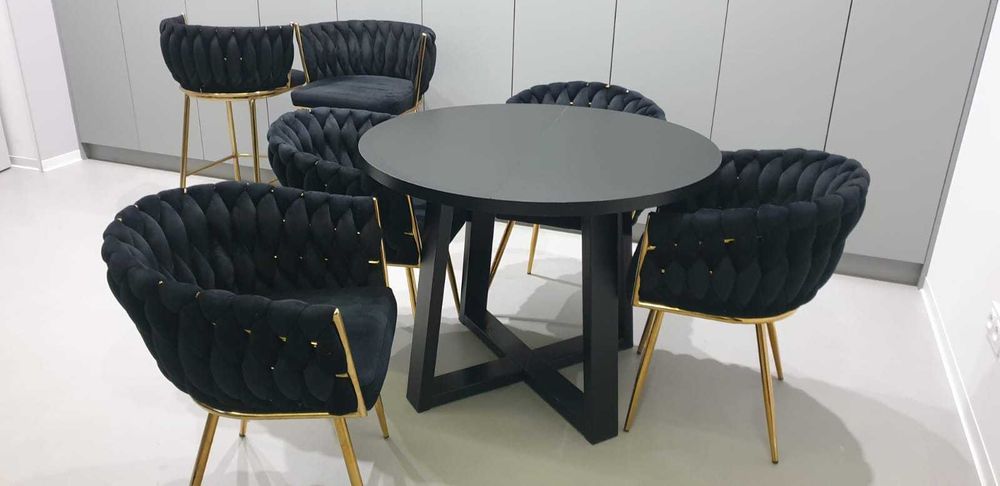 Stół rozkładany czarny