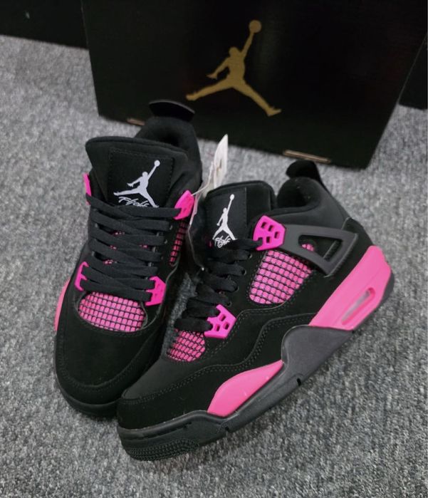 (БЕЗ ПРЕДОПЛАТИ) Жіночі Кросівки Air Jordan 4 Retro Neon Pink 36-40