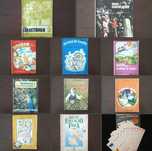 Conjunto de 11 livros/materiais escolares anos 70/80/90