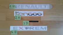 Emblemat literki napis Renault kangoo limited extrem