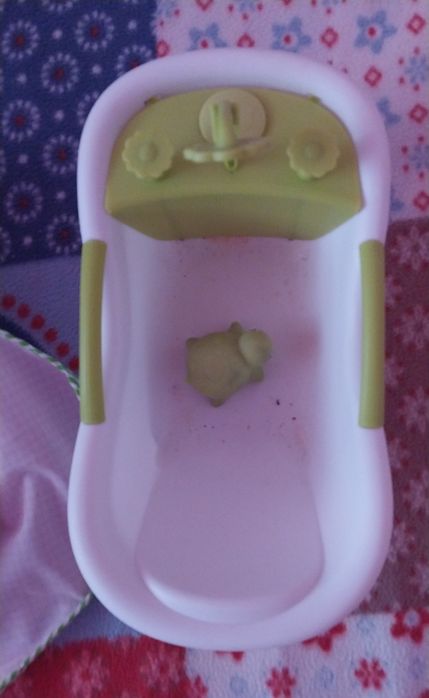 Пупс с ванной,коляска для  пупса , кроватка для пупса